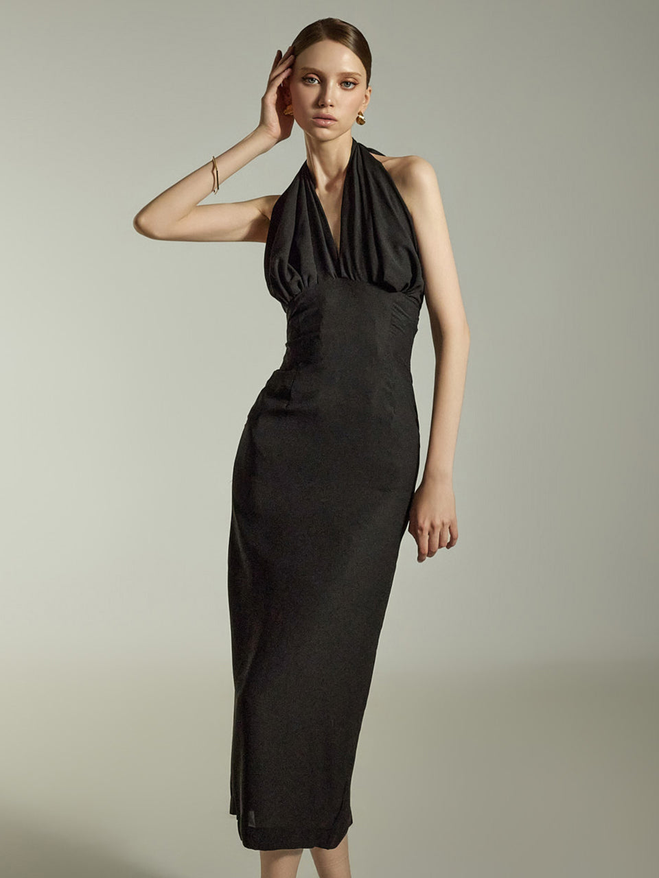 D9492 Halter Neck Dress