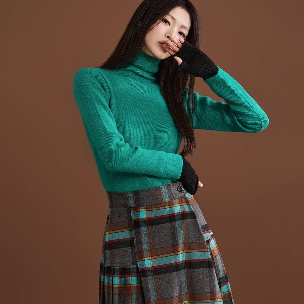 E3230 Turtle-Neck Wool Knit