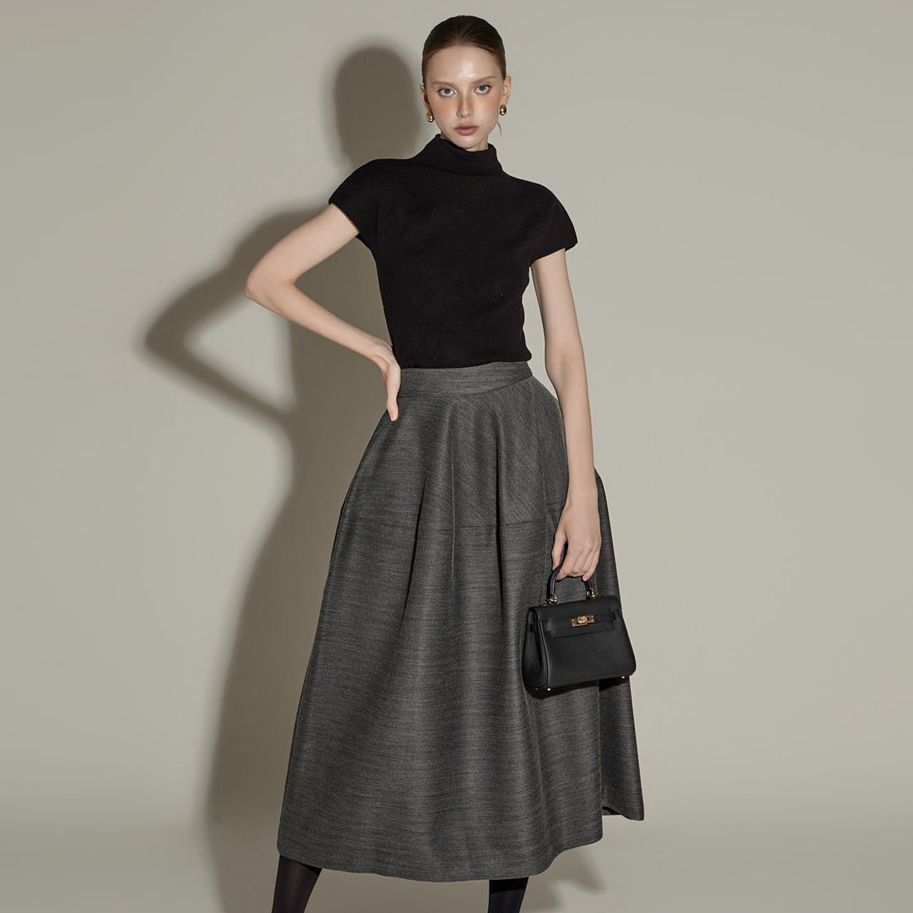 E3657 Mock Neck Knit