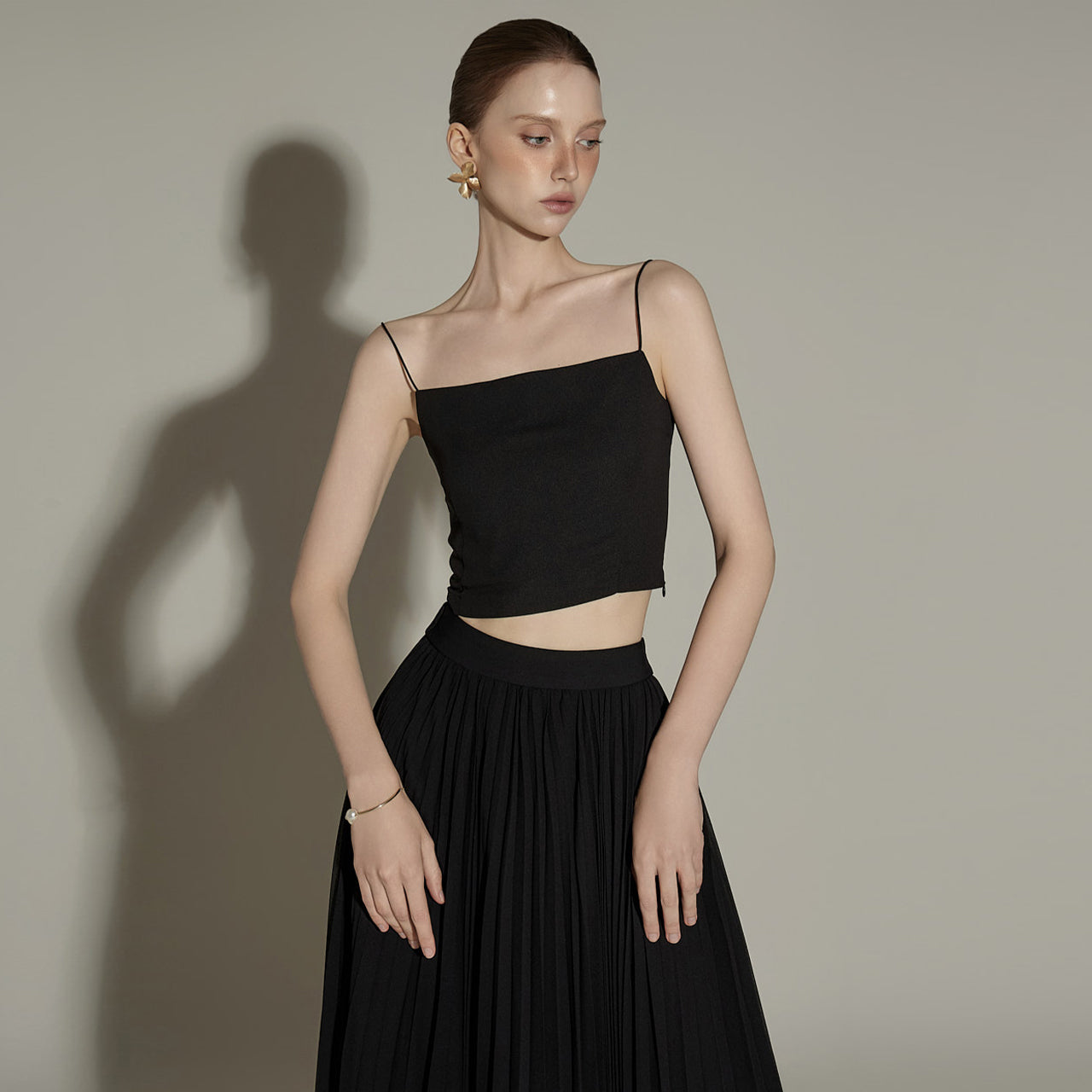 E3986 Smoke Banded Sleeveless Top