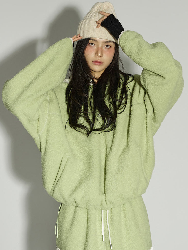 E4055 Fleece Hooded Tops