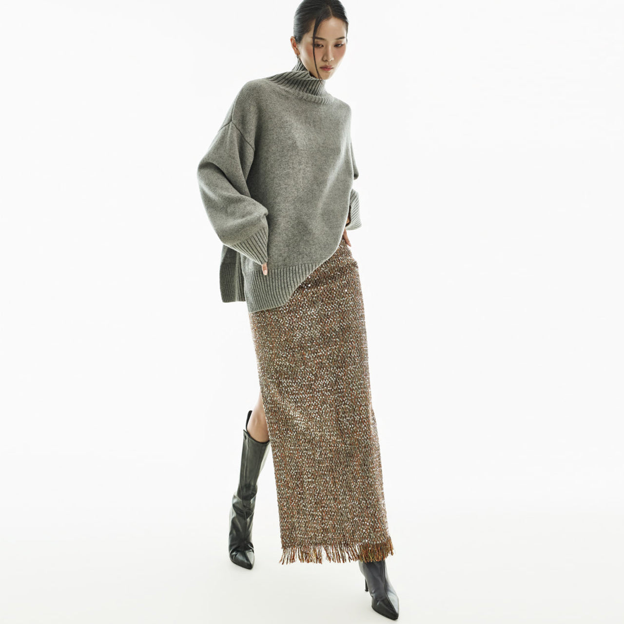 E4065 Turtleneck Wool Knit