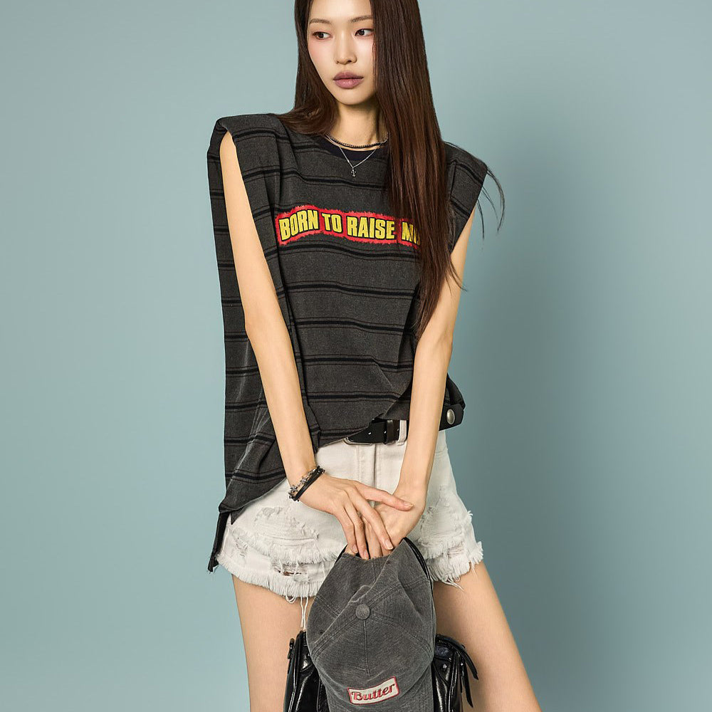 E4359 Pigment Stripe Top
