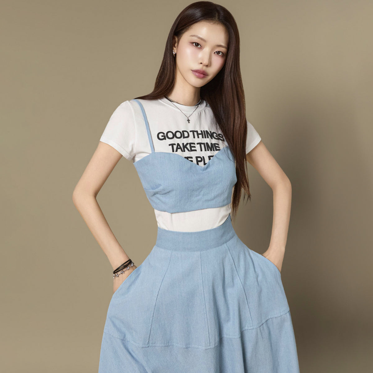 E4365 Smoke Crop Bustier