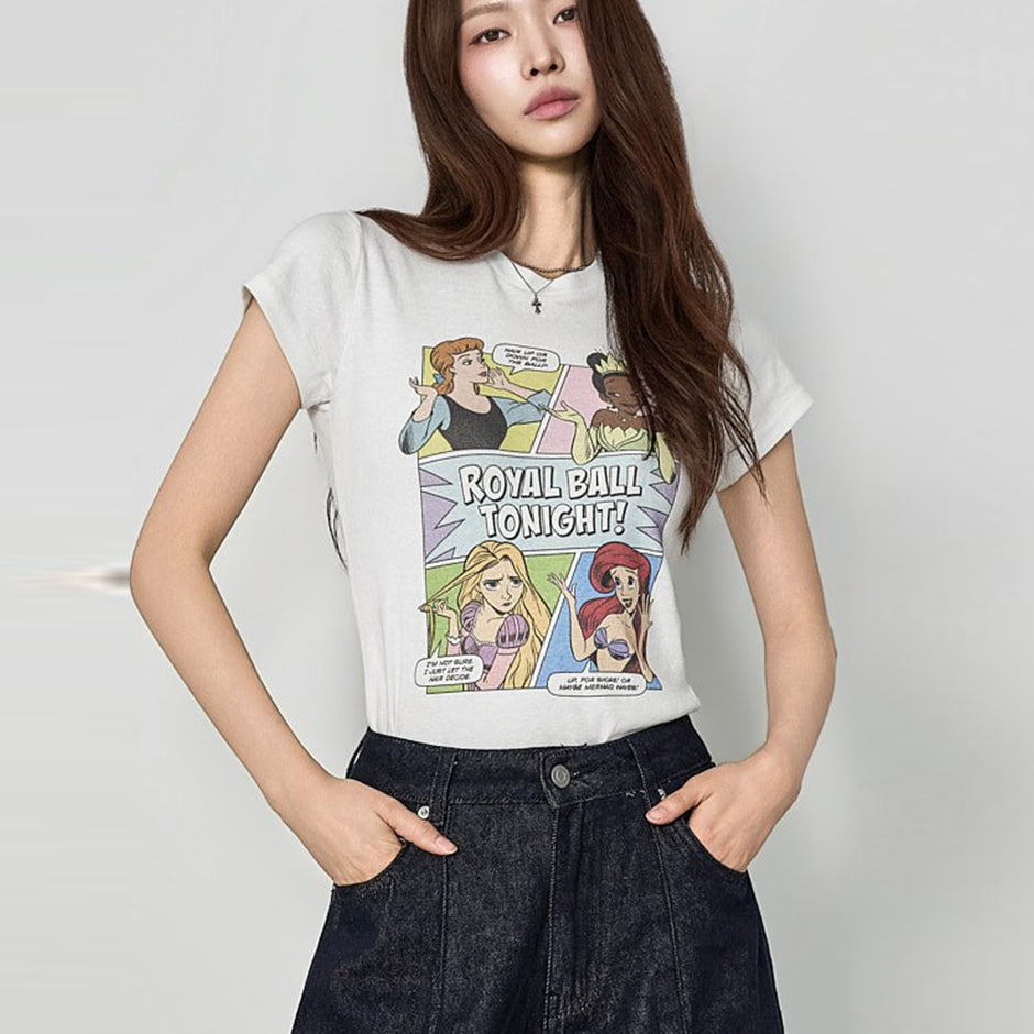 E4370 Vintage Print Top