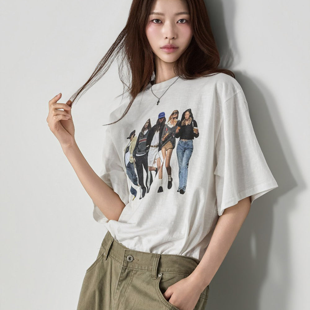 E4387 Vintage Girls Top