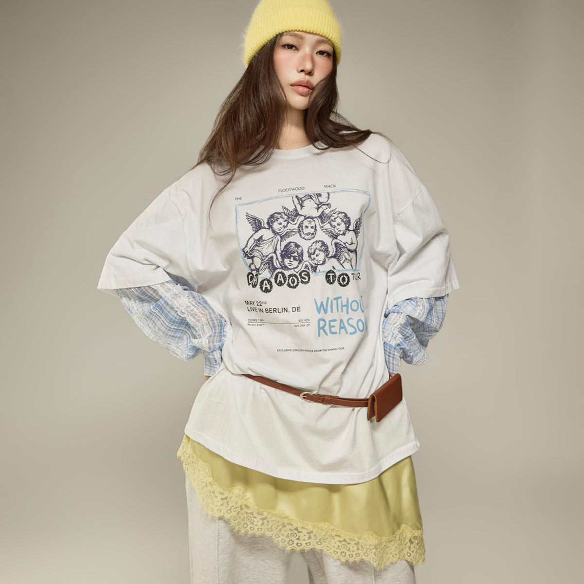 E4418 Check Layered Top