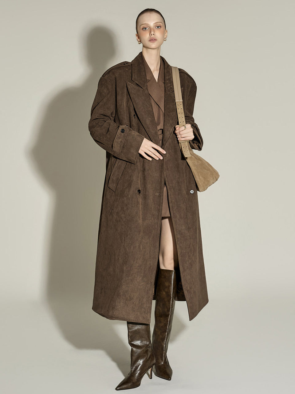J2822 Belted Trench Coat