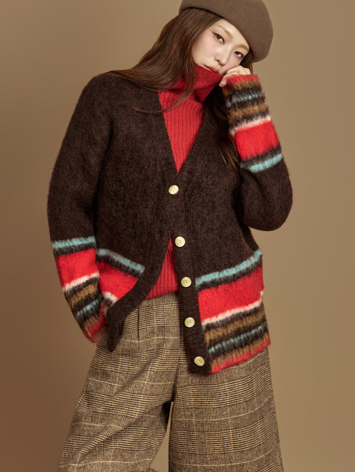 J3001 Contrast Cardigan