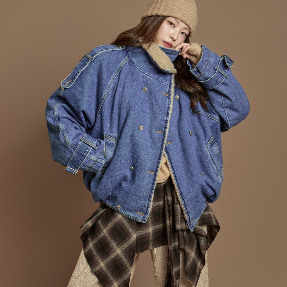 J3025 Boucle Denim Jacket