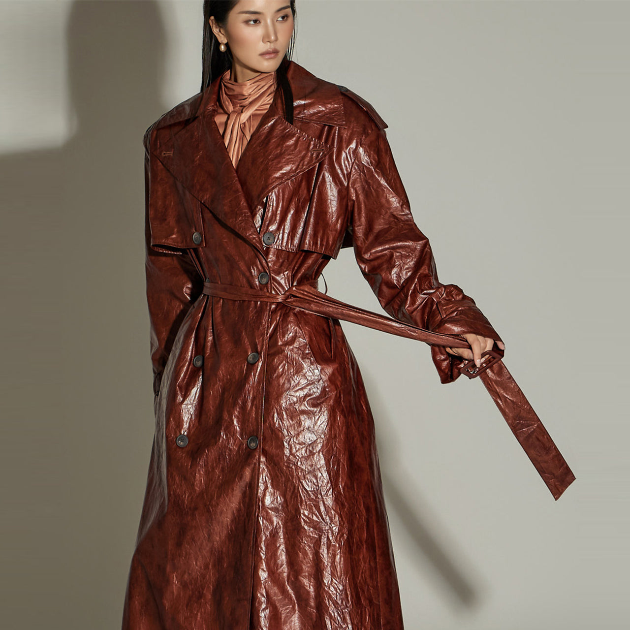 J9292 Belt Set Leather Trench