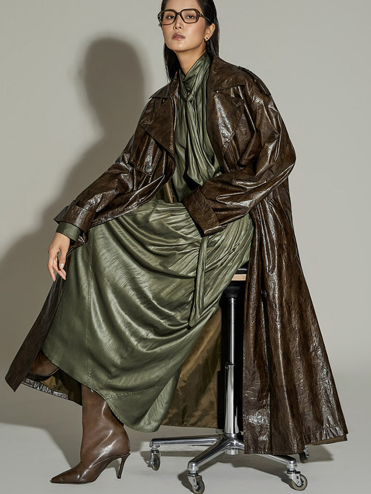 J9292 Belt Set Leather Trench