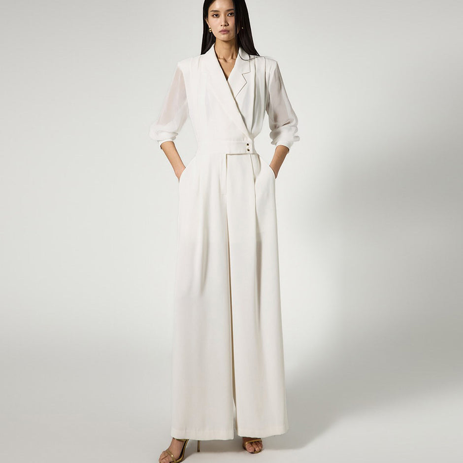 JS062 Tailored Wrap Jumpsuit