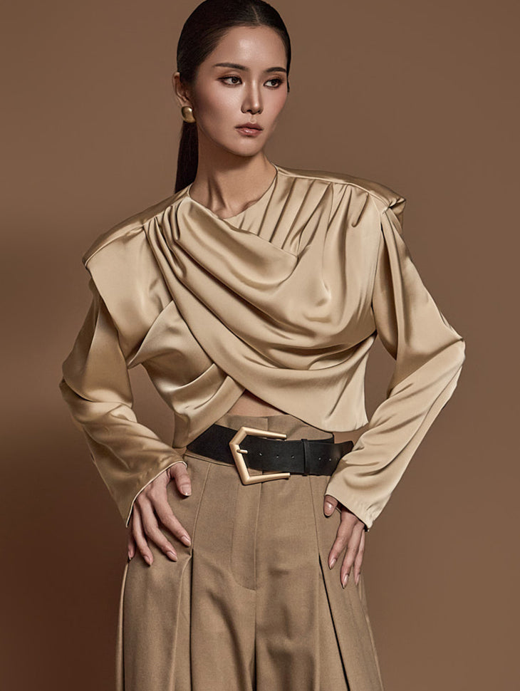 B9180 Drape Blouse