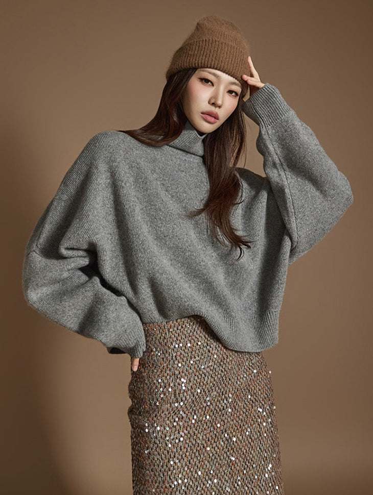 E3622 Turtleneck wool Knit