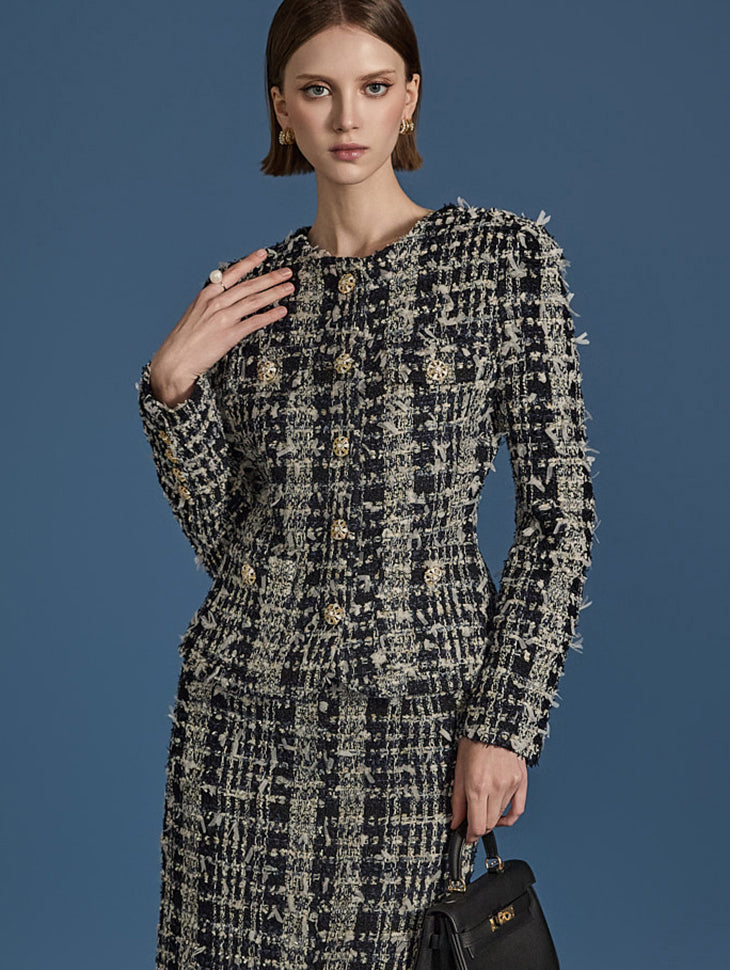 J2459 Tweed wool Jacket