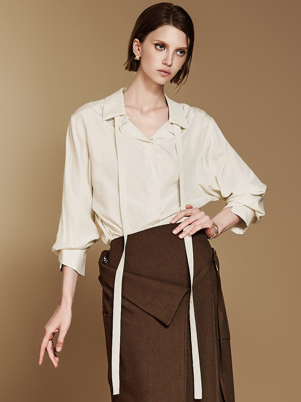 B3006 Strap Shirt Blouse