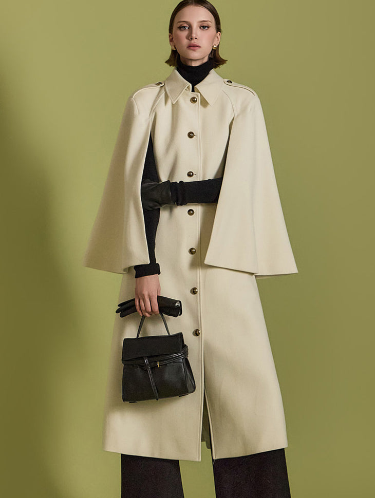 J2465 Cape Coat With Belt