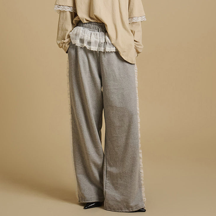 P3402 Lace Sweat Pants