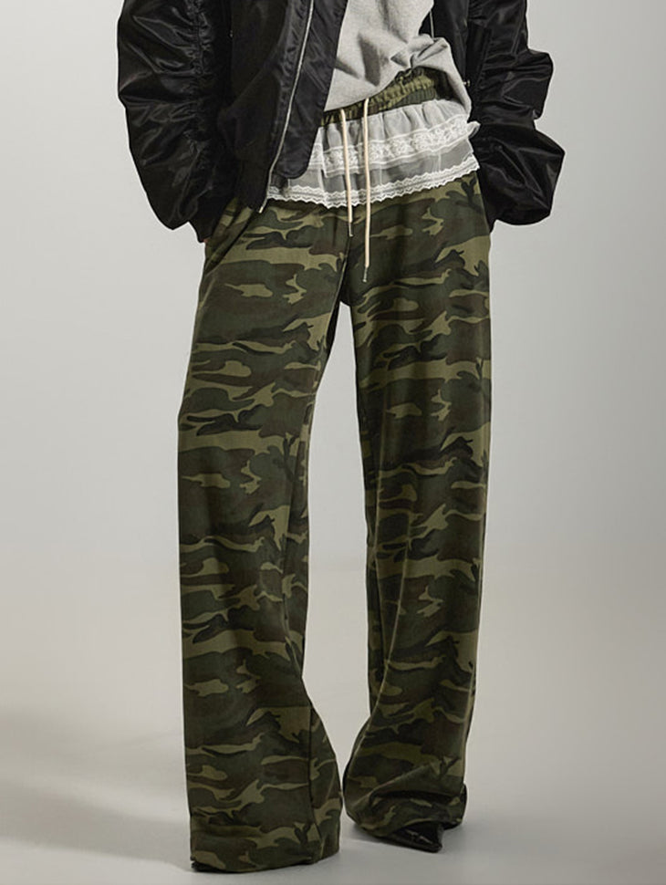 P3406 Camouflage Lace Pants