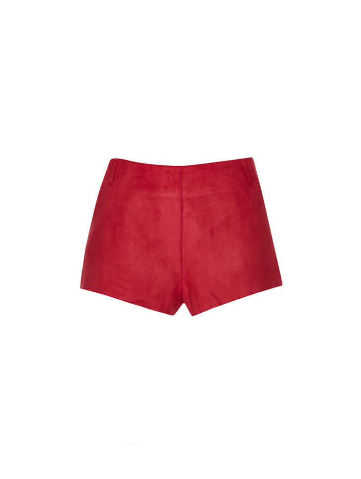 P3659 Suede Shorts