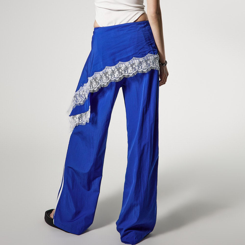 P3810 Lace Scarf Track Pants