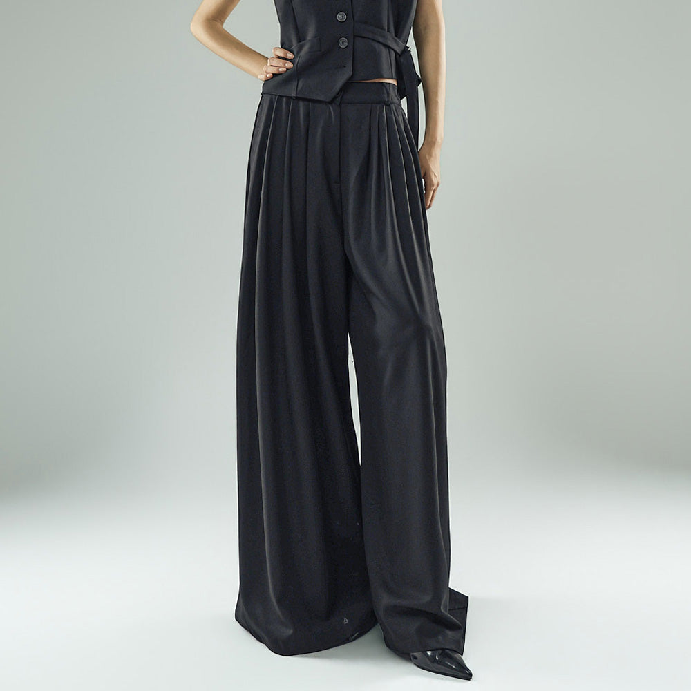 P3950 Shirred Wide Pants