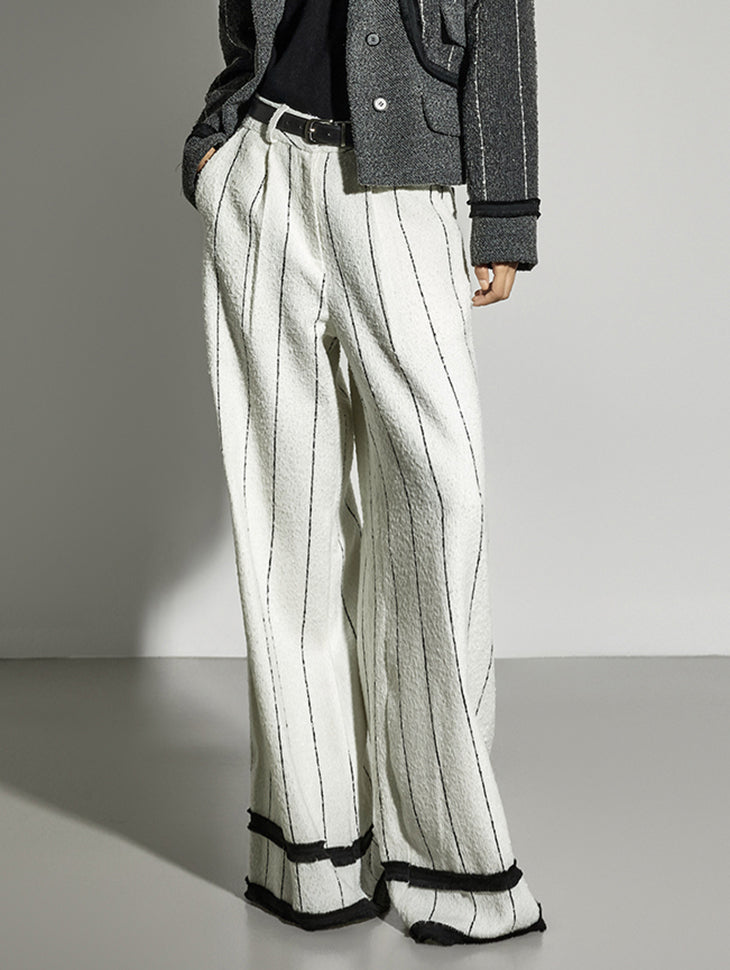 P9178 Striped Wide Slacks