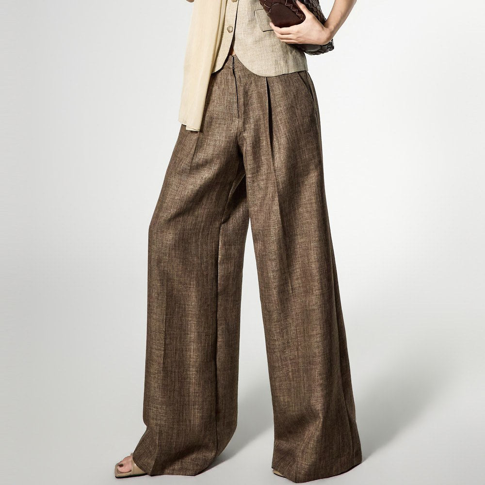 P9192 Pintuck Wide Slacks