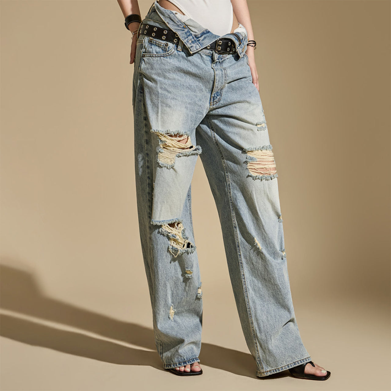 PJ662 Flip Sagging Jeans