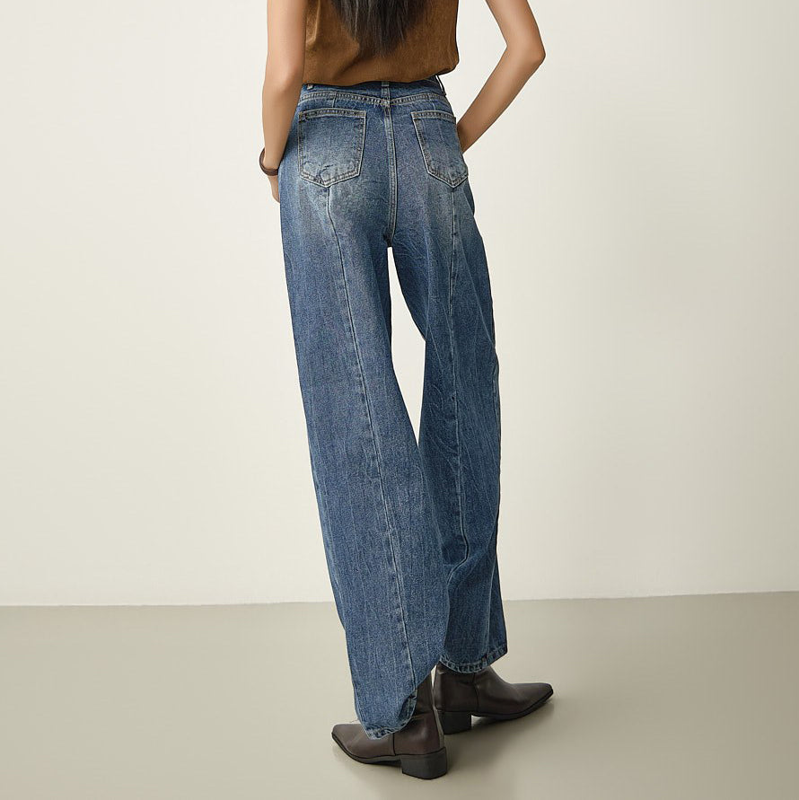 PJ675 Straight Wide Jeans