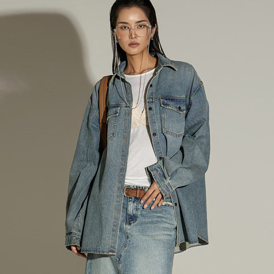 S805 Oversized Denim Shirts