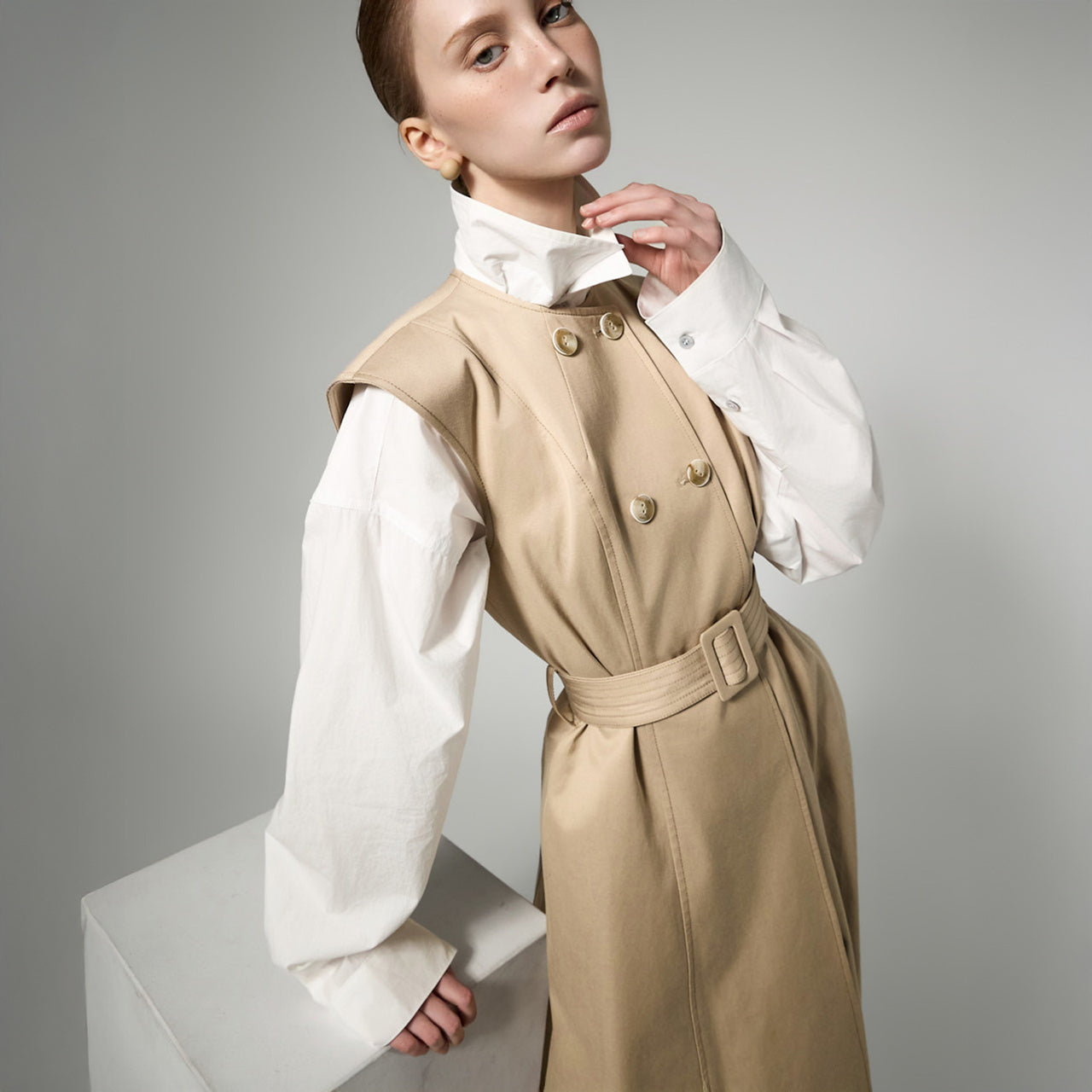 S840 Pintuck Overshirts