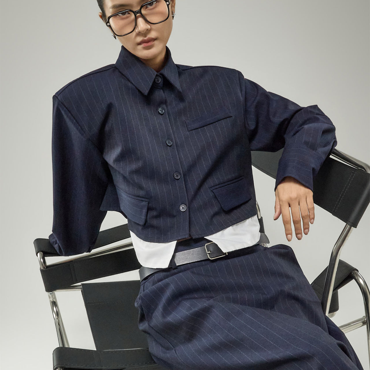 S908 Pinstripe Shirts
