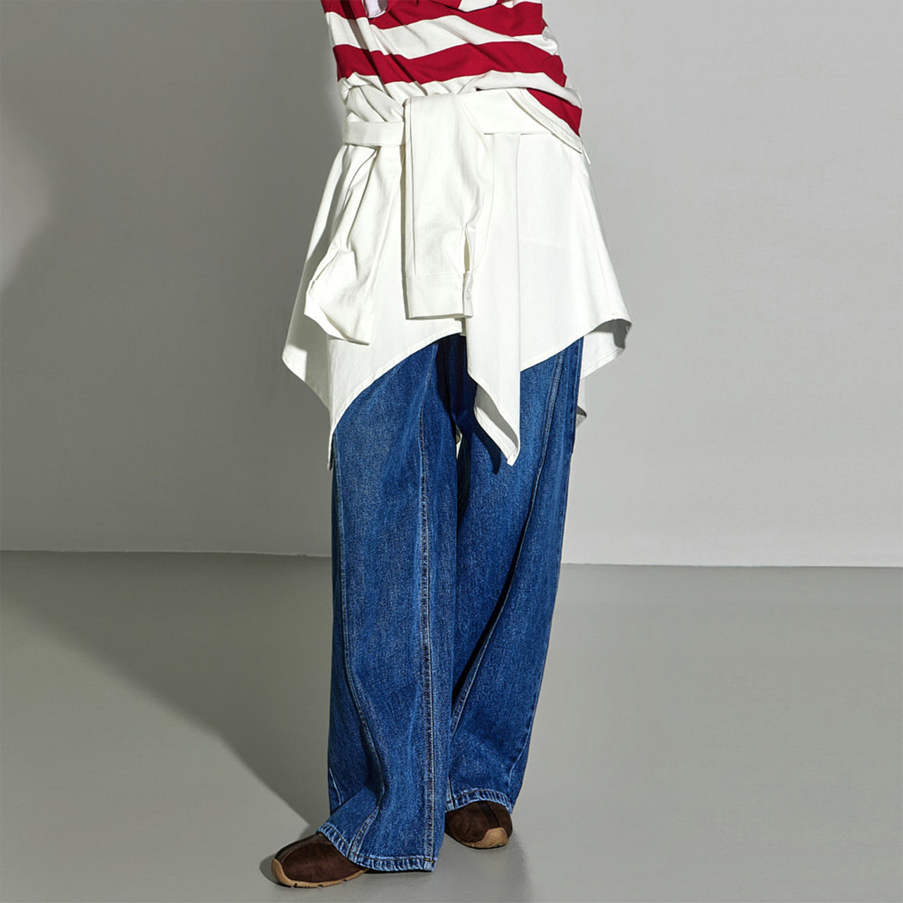 SK3076 Shirt Layered Skirt