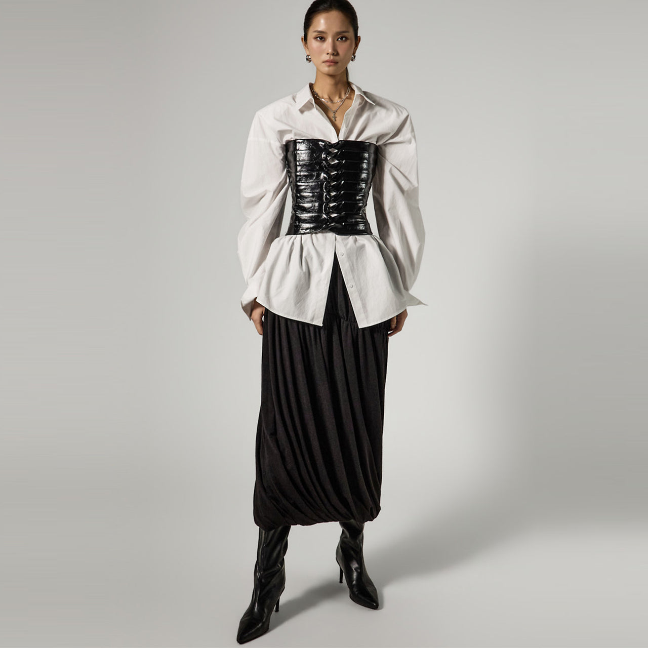 SK3170 Balloon Shirring Skirt