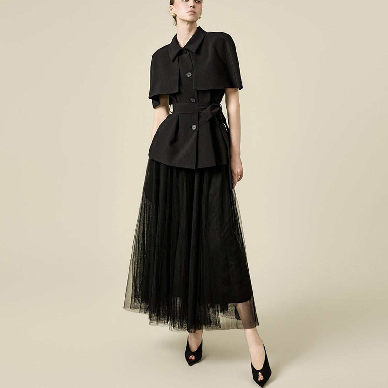 SK3203 Flare Tulle Skirt