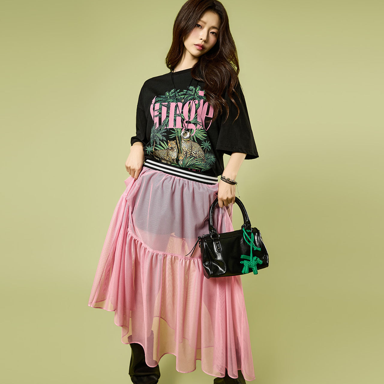 SK3208 Mesh Skirt