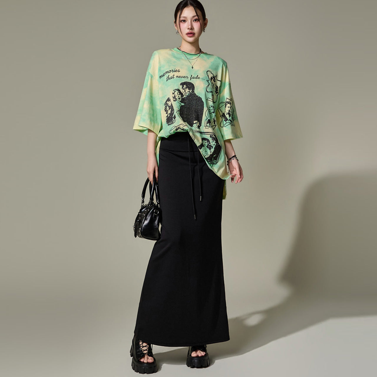 SK3248 Flip Long Skirt