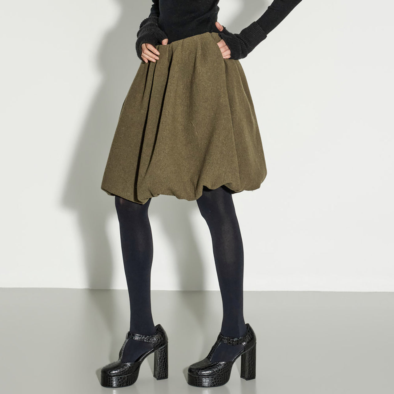 SK9298 Ballon Wool Skirt