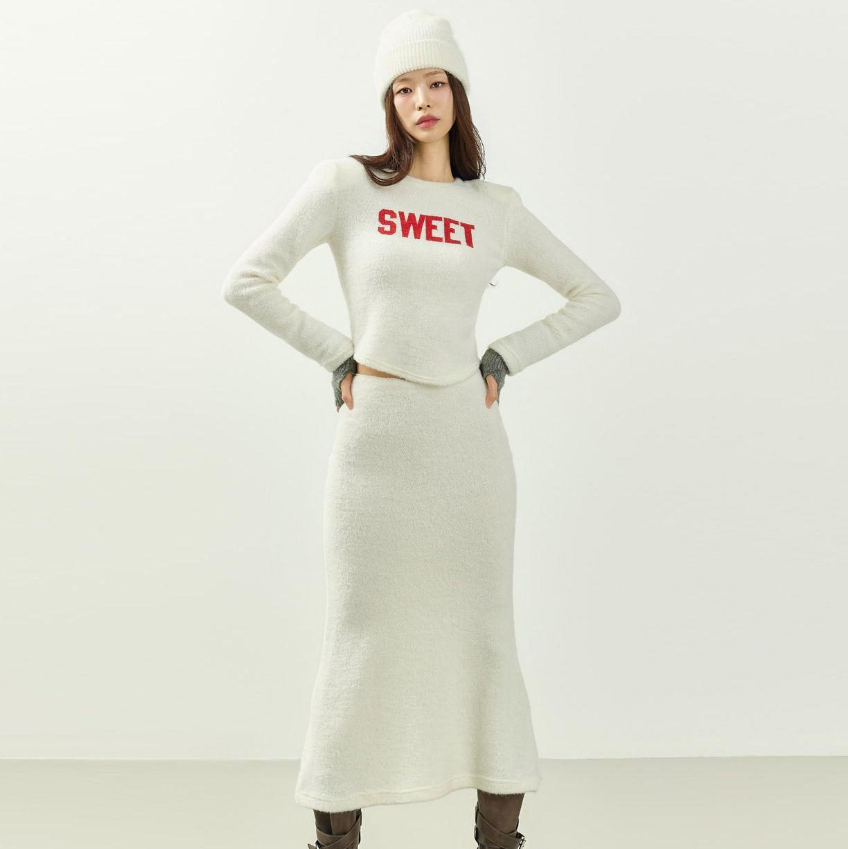 TP2313 Top and Skirt Set