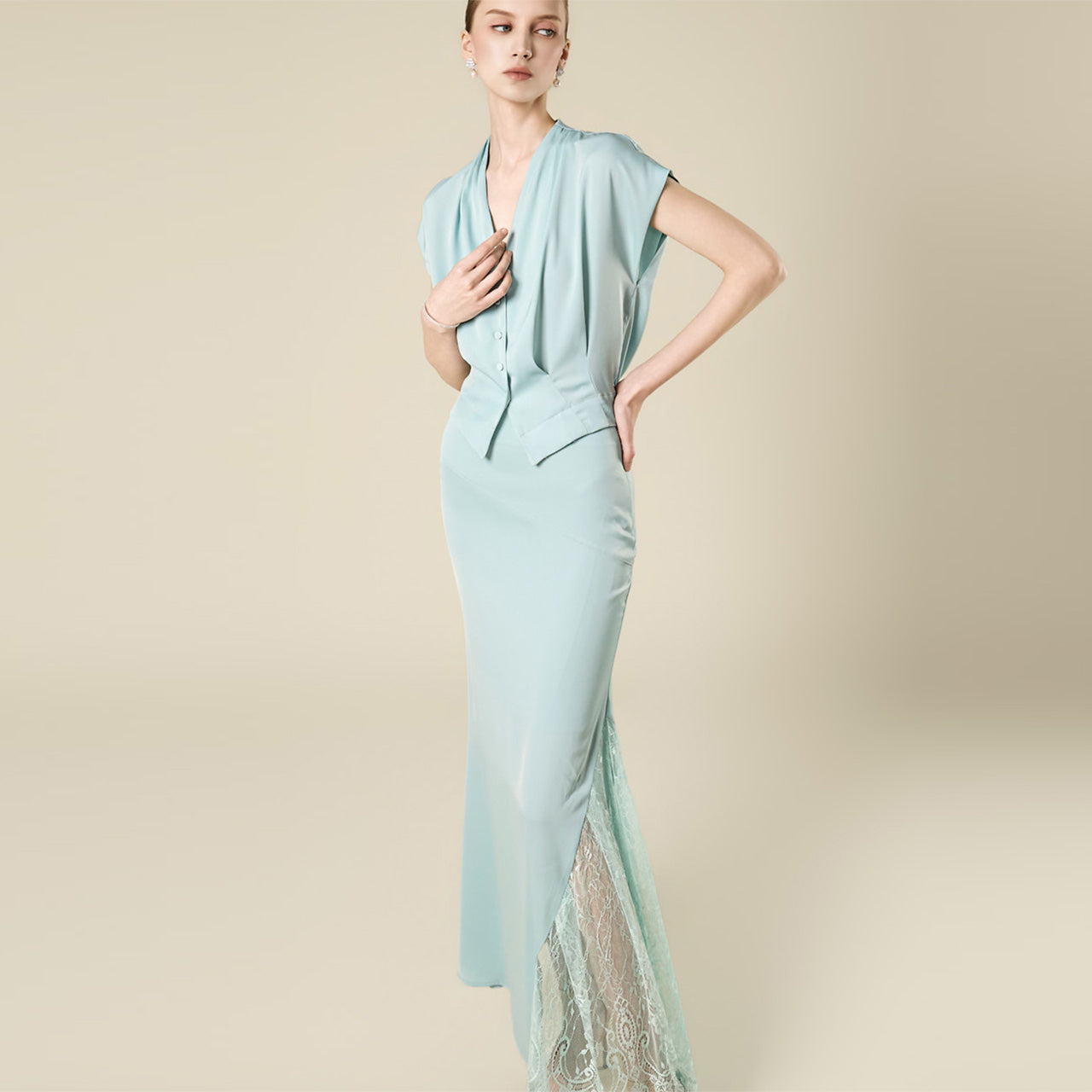 TP2414 Blouse and Skirt Set