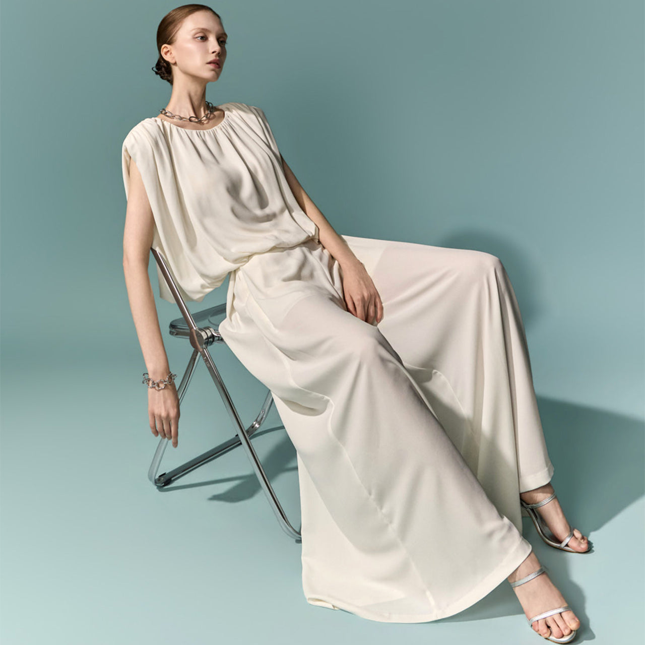 TP2431 Blouse and Slacks Set