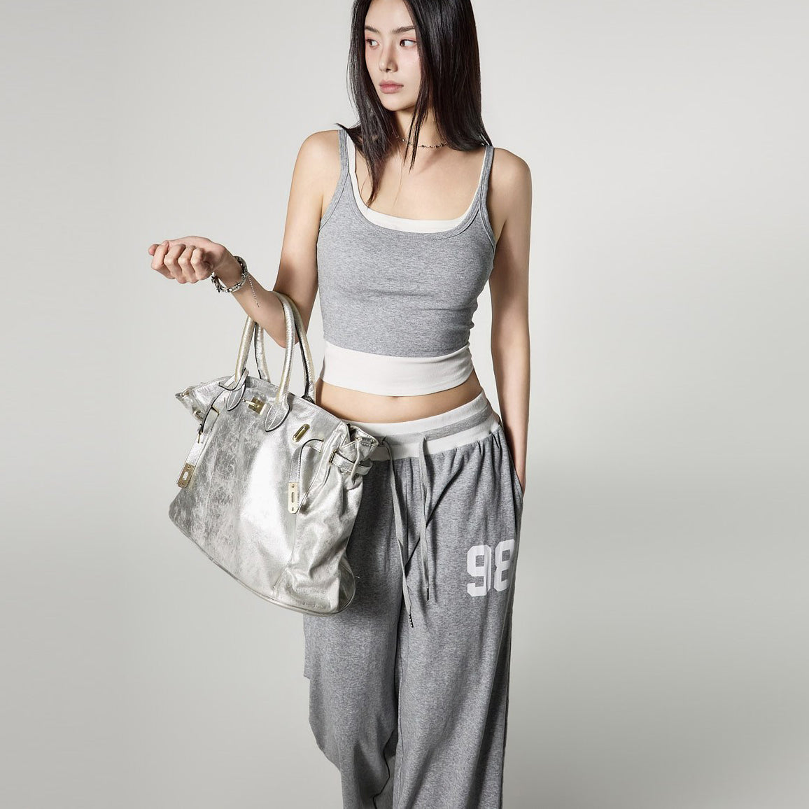 TR057 Sleeveless Sweat Set